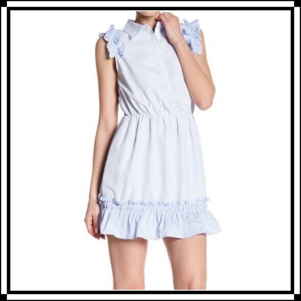 After Market | Sleeveless Ruffle Midi Dress | L